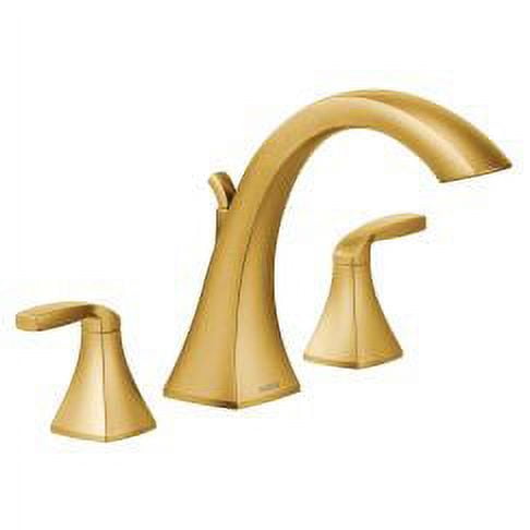 Moen Voss Brushed Gold Two-Handle Roman Tub Faucet
