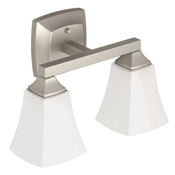 Moen YB5162BN Voss Brushed Nickel Two Globe Bath Light
