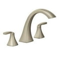 thumbnail image 1 of Moen Voss Brushed Nickel Two-Handle Roman Tub Faucet, 1 of 4