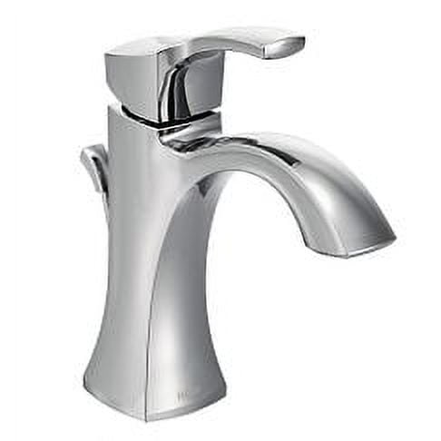 Polished Nickel 7 3/4" Transitional Single Hole Faucet with Drain