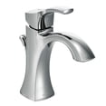 thumbnail image 1 of Moen Voss Chrome One-Handle Single Hole Bathroom Sink Faucet with Optional Deckplate, 1 of 8