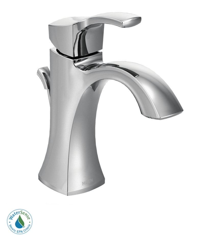 Polished Nickel 7 3/4" Transitional Single Hole Faucet with Drain