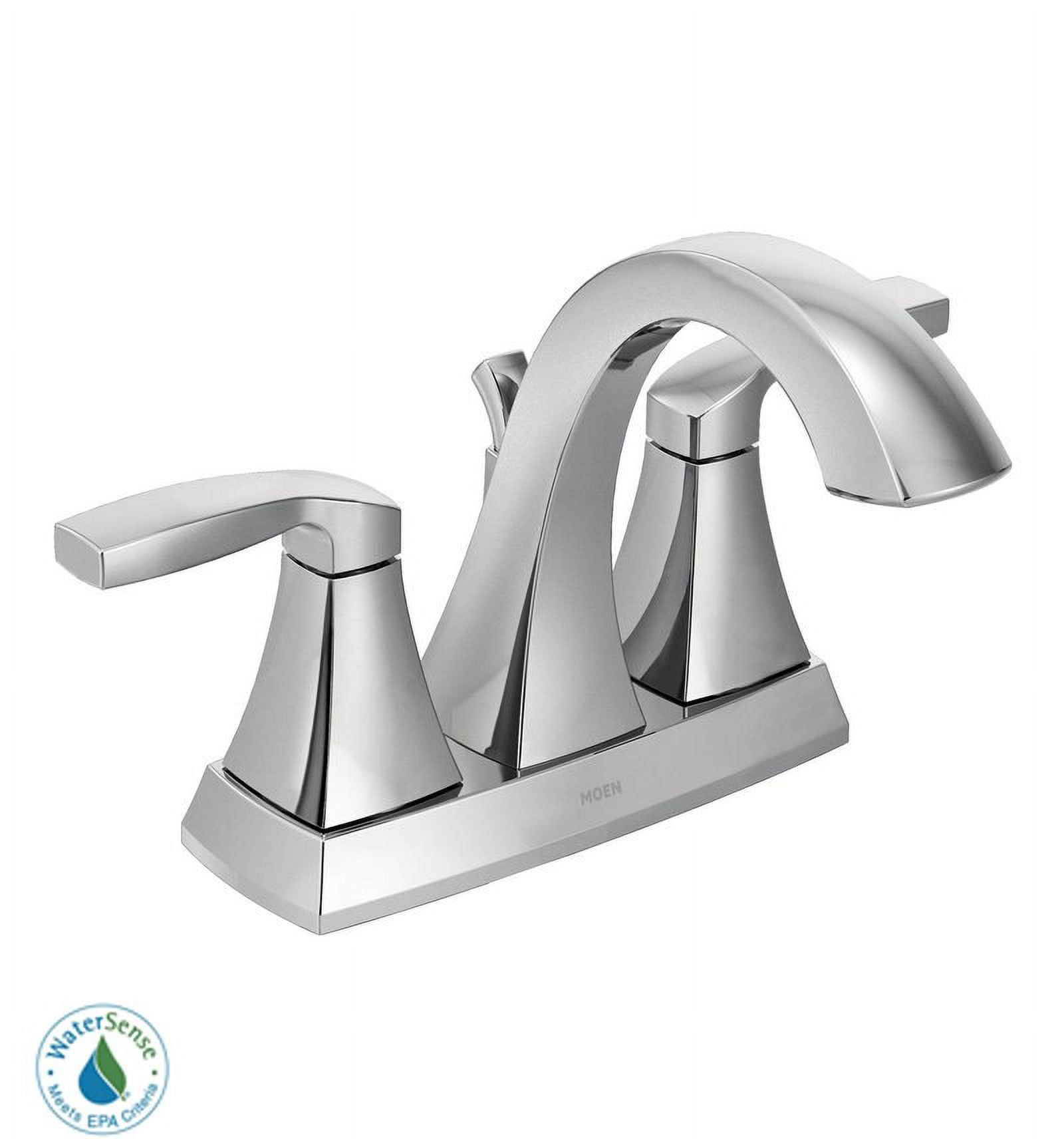 Polished Nickel 6 1/4" Transitional Centerset Bathroom Faucet