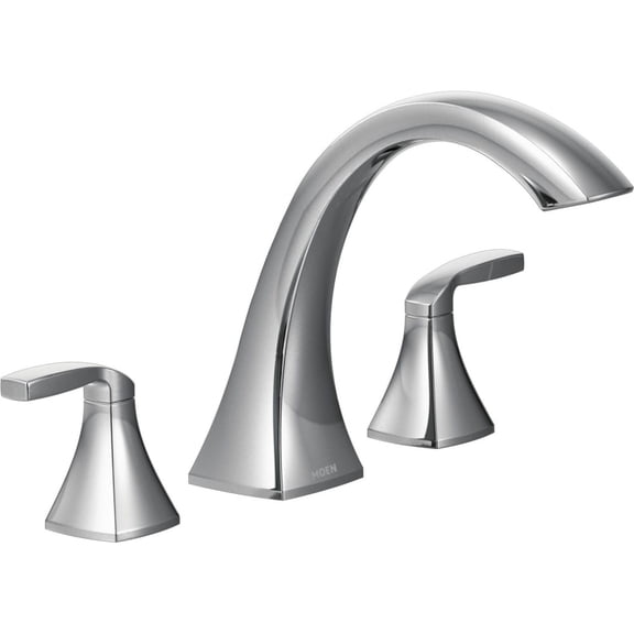 Moen Voss Chrome Two-Handle High Arc Tub Faucet