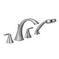 thumbnail image 1 of Moen Voss Chrome Two-Handle Roman Tub Faucet Includes Hand Shower, 1 of 2