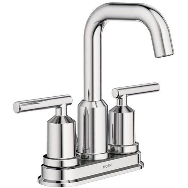 Moen WS84228 Gibson TwoHandle High Arc Bathroom Faucet, Chrome