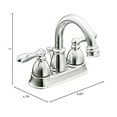 Moen WS84667 Caldwell TwoHandle High Arc Bathroom Faucet, Chrome