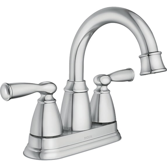Moen WS84913 Banbury Two-Handle High Arc Bathroom Faucet, Chrome
