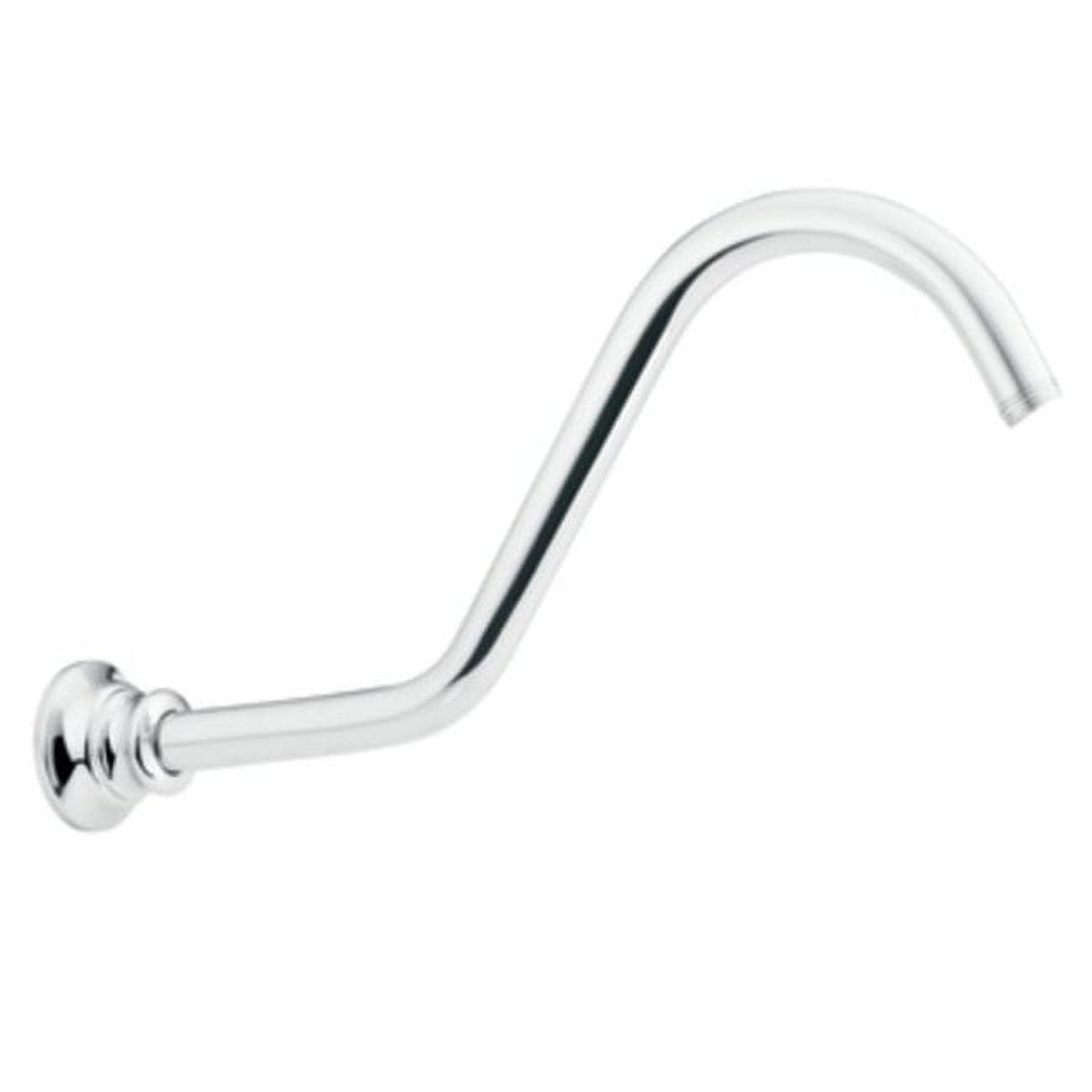 Chrome Wall-Mounted Modern Shower Arm