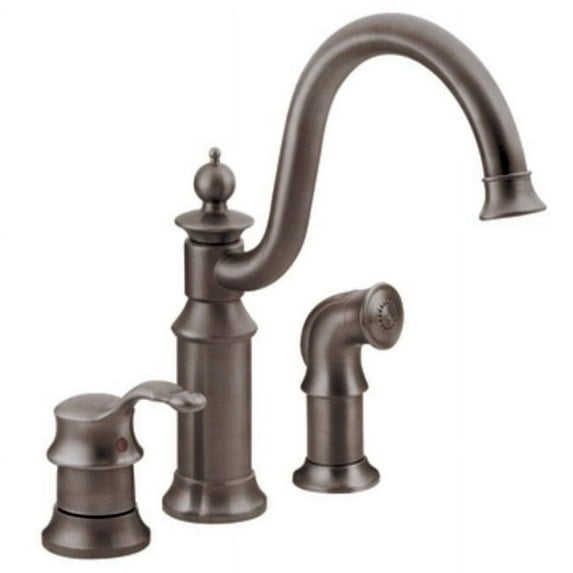 Moen Waterhill Oil Rubbed Bronze One-Handle Kitchen Faucet