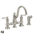 thumbnail image 1 of Moen Waterhill Spot Resist Stainless Two-Handle Kitchen Faucet, 1 of 7