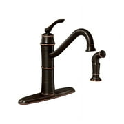 Moen Wetherly One Handle High Arc Kitchen Faucet with Deck Mount Side Sprayer