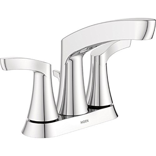 Moen WS84633 Danika Two-Handle High Arc Bathroom Faucet, Chrome