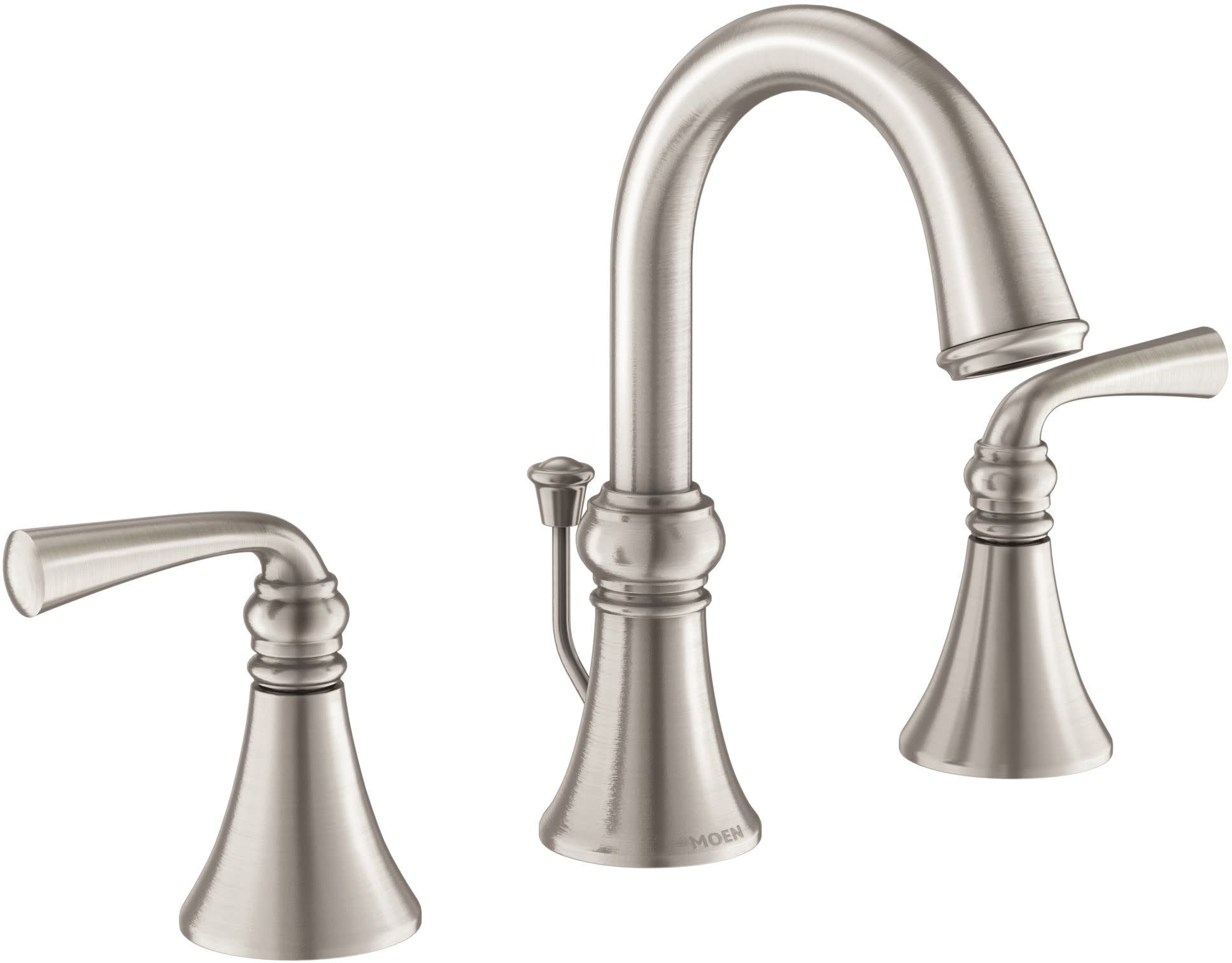 Elegant Widespread Bathroom Faucet in Spot Resist Brushed Nickel