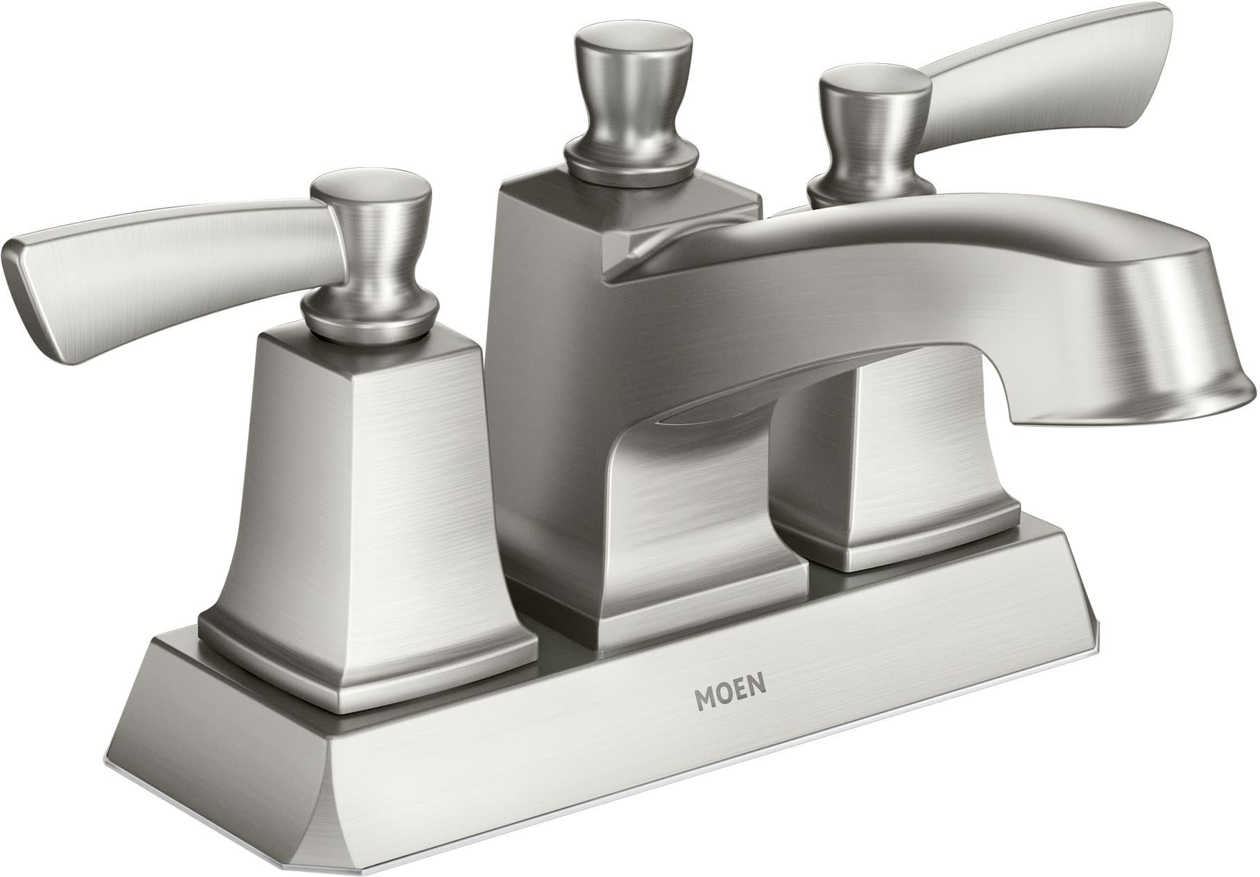 Conway Spot Resist Brushed Nickel Two-Handle Centerset Bathroom Faucet