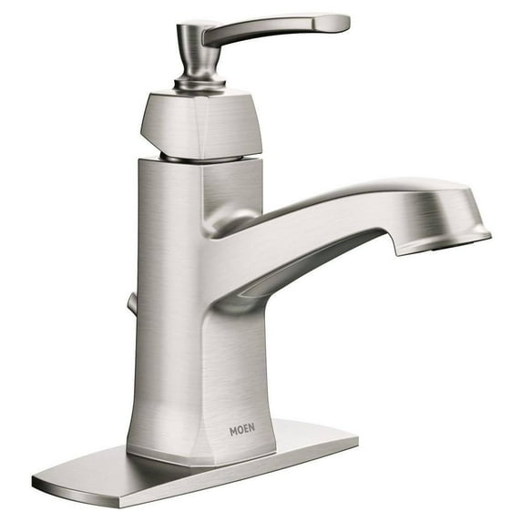 Moen Ws84923 Conway 1.2 GPM Single Hole Bathroom Faucet - Nickel