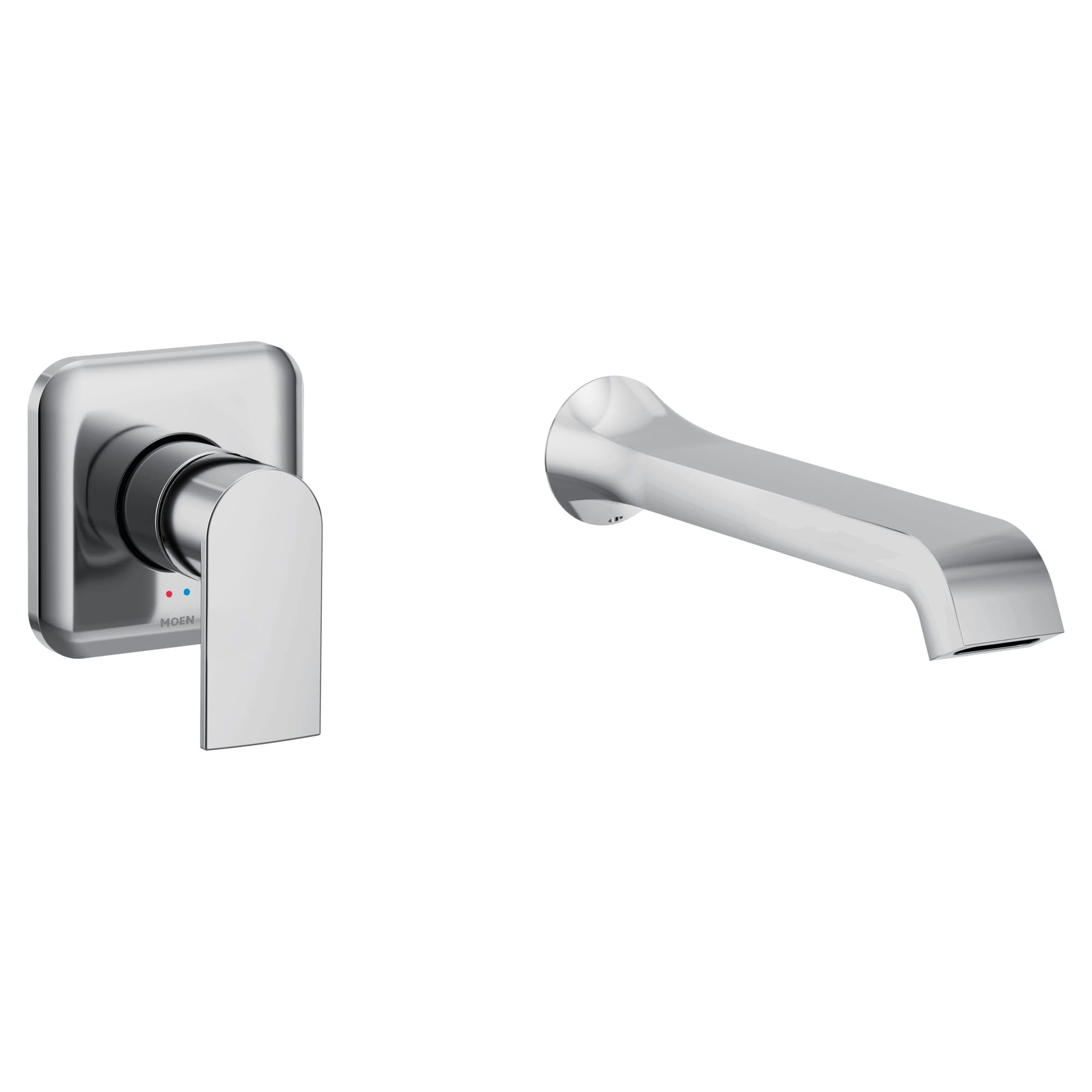 Genta LX Chrome Single Handle Wall Mount Tub Filler