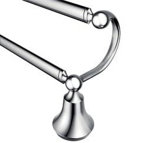 Free Shipping Moen Wynford Brushed Nickel 24 Double Towel Bar Walmart Walmart