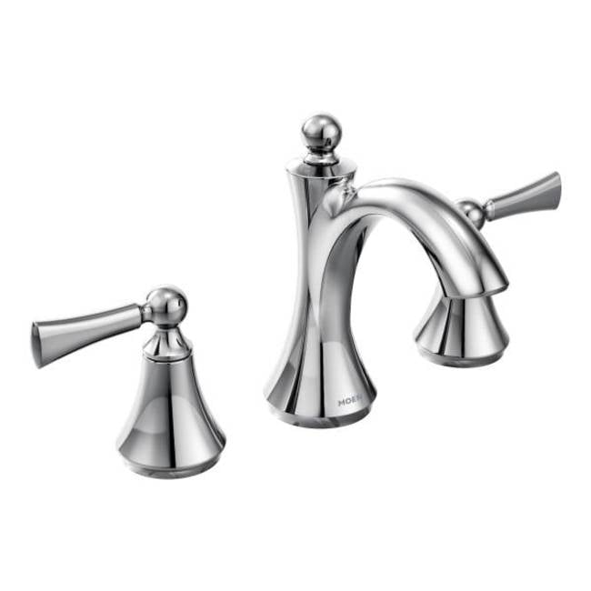 Distressed Bronze Modern 6.5" Widespread Bathroom Faucet