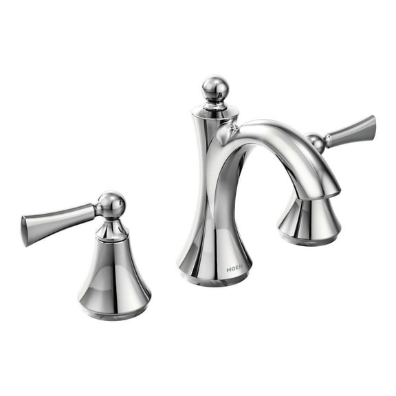 Moen Wynford Chrome Two-Handle Bathroom Faucet