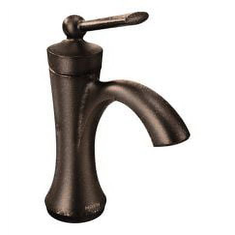 Elegant Distressed Bronze Single Hole Traditional Bathroom Faucet