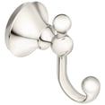 thumbnail image 1 of Moen Wynford Polished Nickel Double Robe Hook, 1 of 4