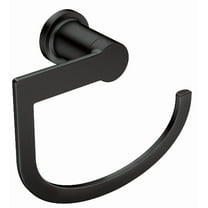 Moen Hand Towel Bar Rinza Series - Wall Mount, Modern, Zinc, Matte Black, Bathroom Ring