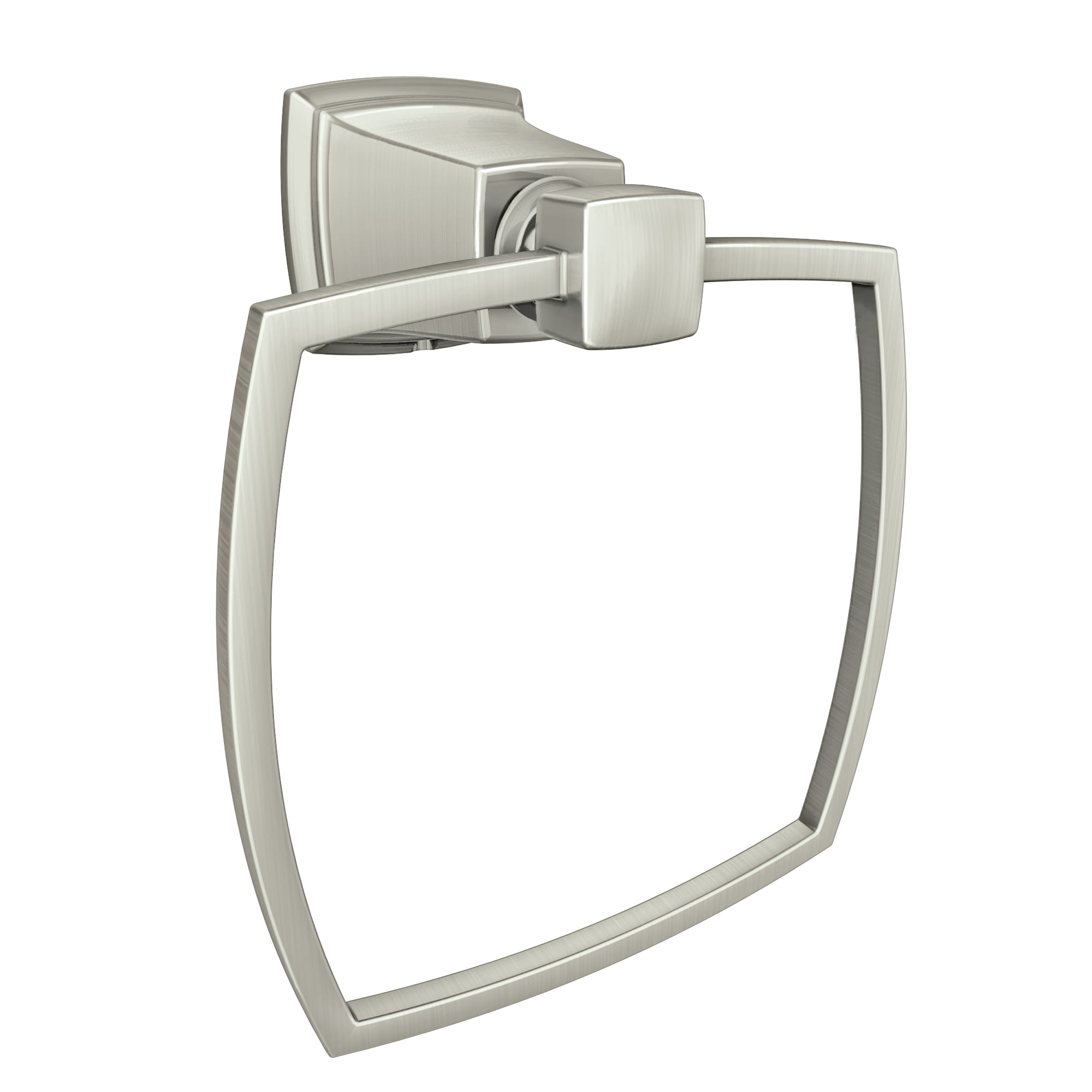 Brushed Nickel Modern Wall Mounted Towel Ring