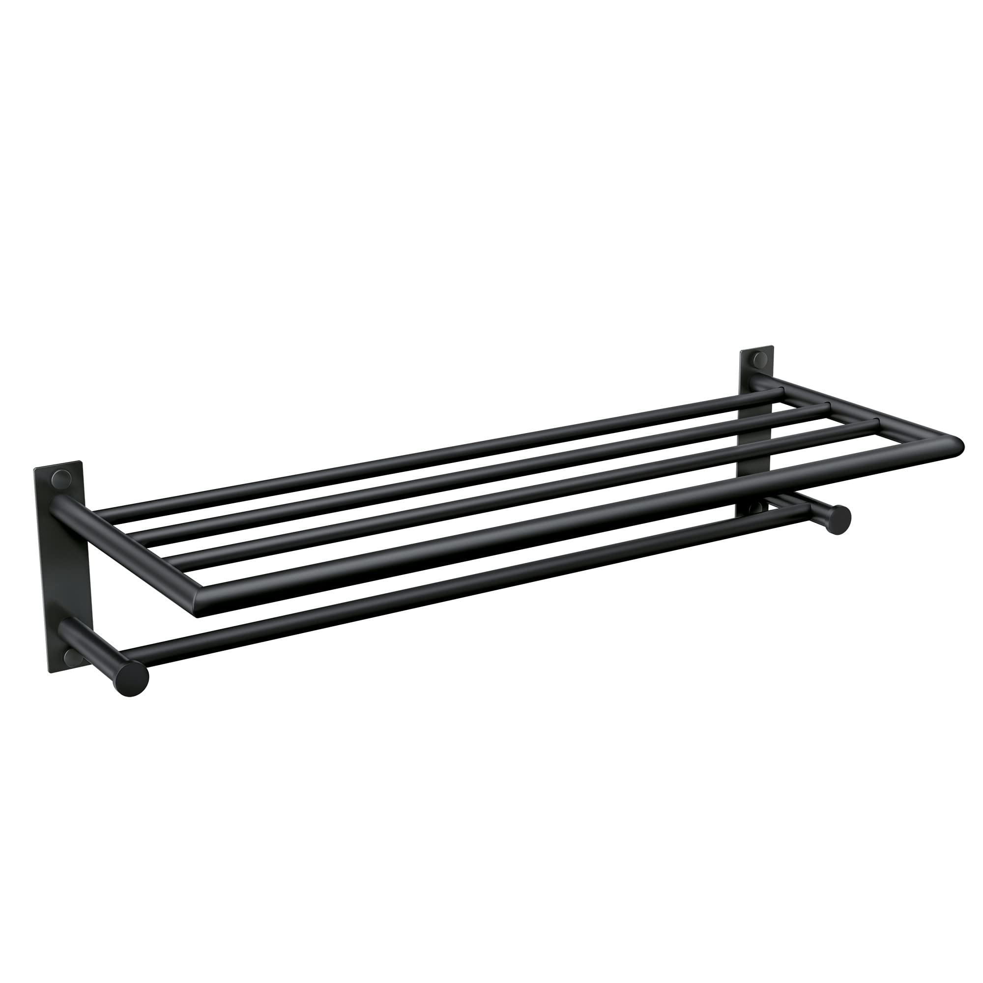 Matte Black Stainless Steel Wall Mounted Towel Rack