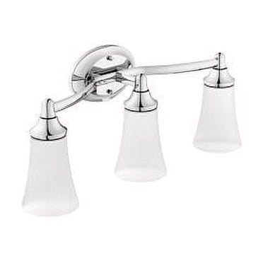 Moen Brantford Brushed Nickel Bathroom Light Fixture, Supports 100W Max ...
