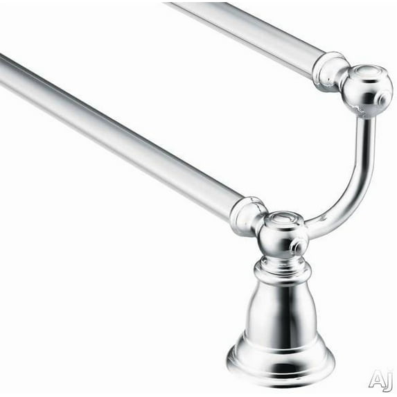 Moen YB5422CH Kingsley 24 in. Double Towel Bar, Chrome