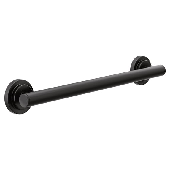 Moen YG0718BL Matte black 18" designer grab bar