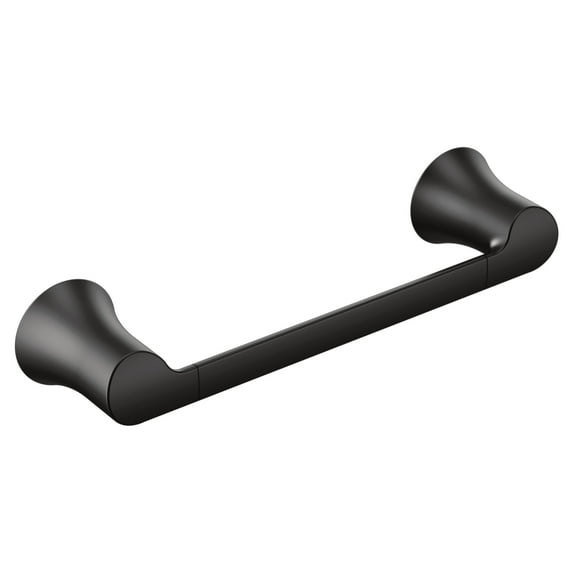 Moen YB0286BL Doux 9 in. Towel Bar in Matte Black