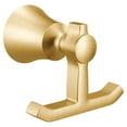 thumbnail image 1 of Moen YB0303BG Flara Double Robe Hook - Gold, 1 of 3