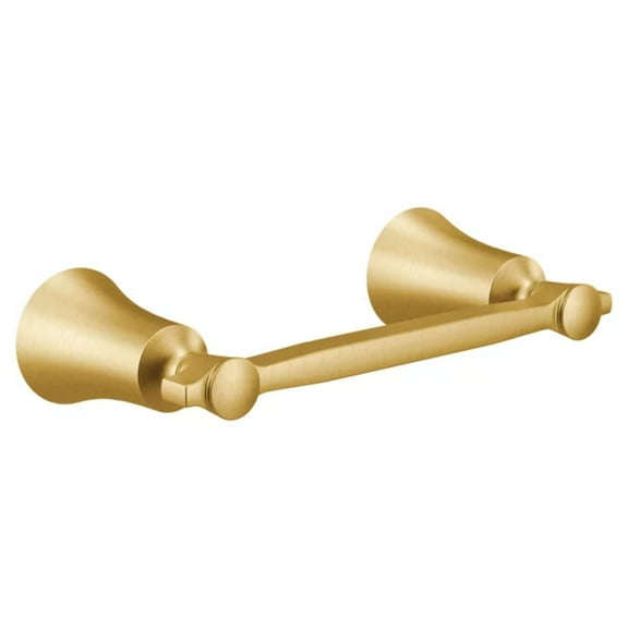 Moen YB0308 Flara Wall Mounted Pivoting Toilet Paper Holder, Gold