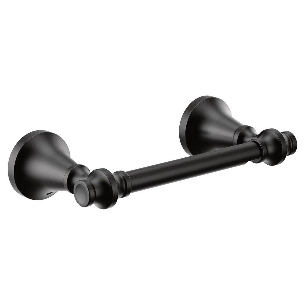 Moen YB0508BL Colinet Wall Toilet Tissue Holder in Matte Black ...