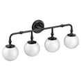 thumbnail image 1 of Moen YB0564BL Colinet 3-Light Dual-Mount Bath Bathroom Vanity Fixture with Frosted Glass, 1 of 5