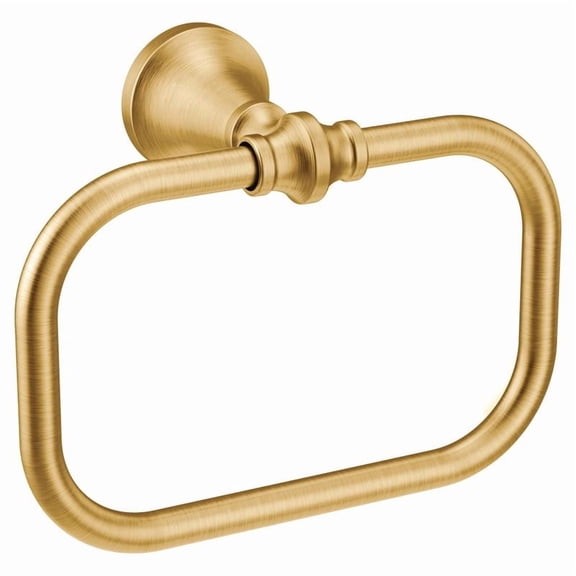 Moen Yb0586 Colinet 7-1/2" Wall Mounted Towel Ring - Gold
