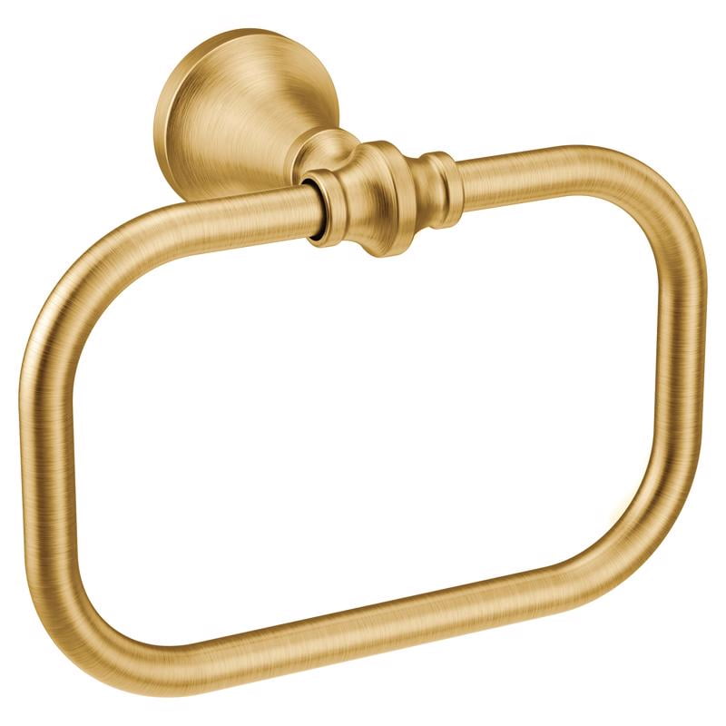 Brushed Gold Stainless Steel Wall Mounted Towel Ring