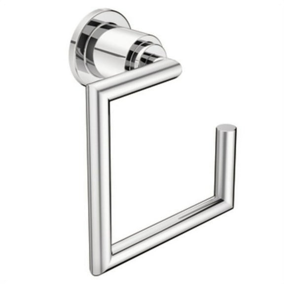 Moen YB0886CH Arris Rectangular Open Towel Ring in Polished Chrome