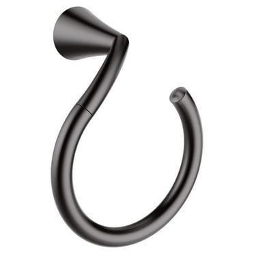 Moen Yb2386 Glyde 6" Wall Mounted Towel Ring - Black