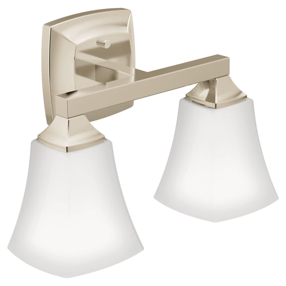Moen Yb5162 Voss 2 Light 14" Wide Bathroom Vanity Light - Nickel