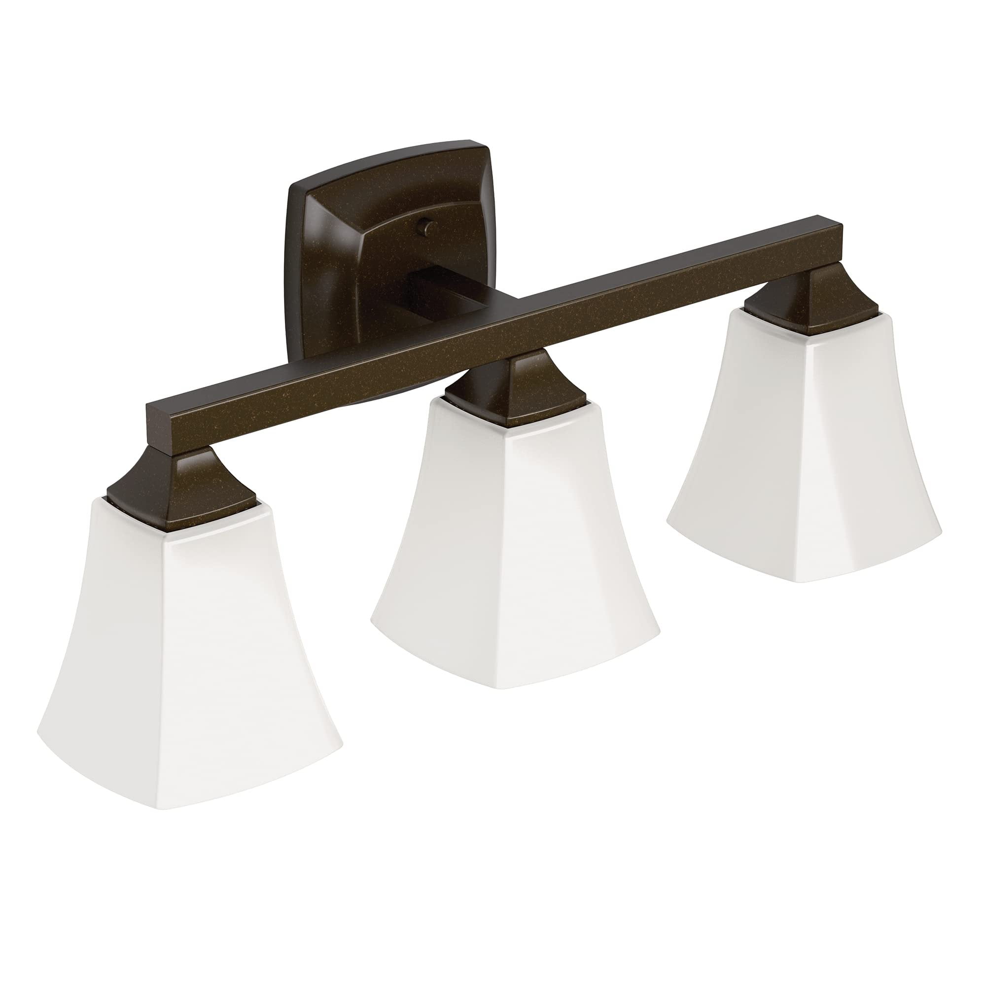 Elegant Voss 22" Bronze Globe Vanity Light with Frosted Glass