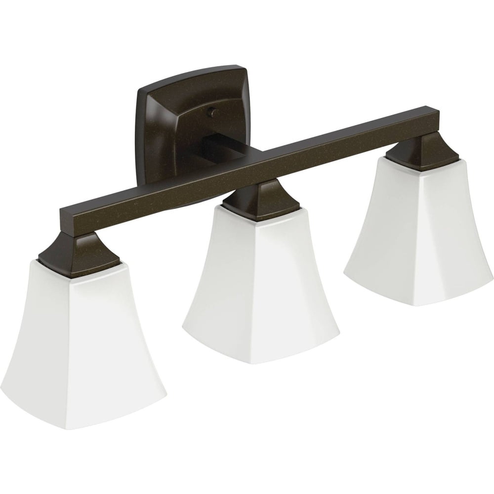 Elegant Voss 22" Bronze Globe Vanity Light with Frosted Glass
