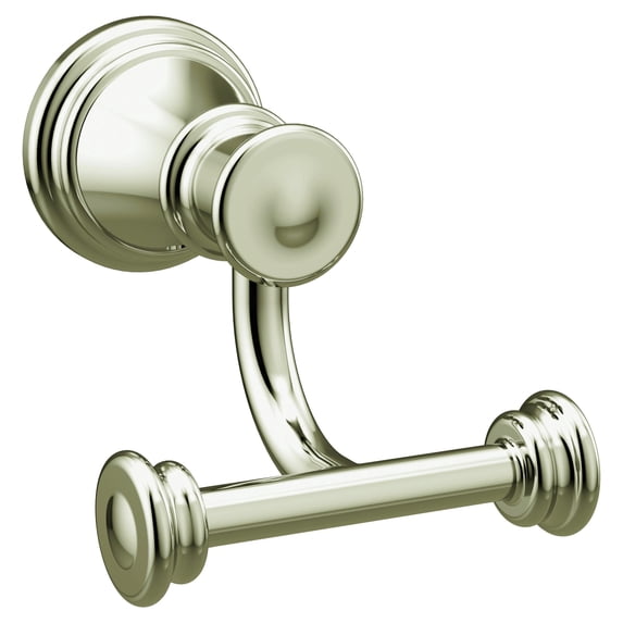 Moen Belfield Polished Nickel Double Robe Hook