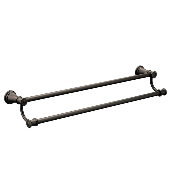 Moen Belfield Oil Rubbed Bronze 24 inch Bathroom Double Towel Bar