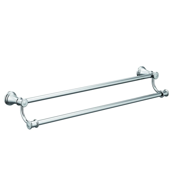 Moen Belfield Chrome 24-Inch Bathroom Double Towel Bar