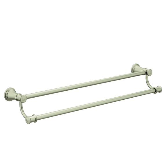 Moen Belfield Brushed Nickel 24-Inch Bathroom Double Towel Bar