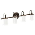 thumbnail image 1 of Moen Yb6464 Belfield 4 Light 33" Wide Bathroom Vanity Light - Bronze, 1 of 4