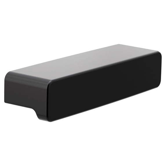 Moen YB8807BL 90 Degree 3-9/16" Long Finger Cabinet Pull - Black